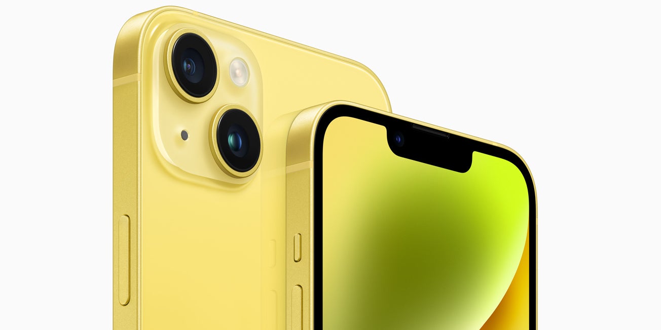 Un sixième coloris jaune éclatant vient s'ajouter à la gamme des iPhone 14 et iPhone 14 Plus