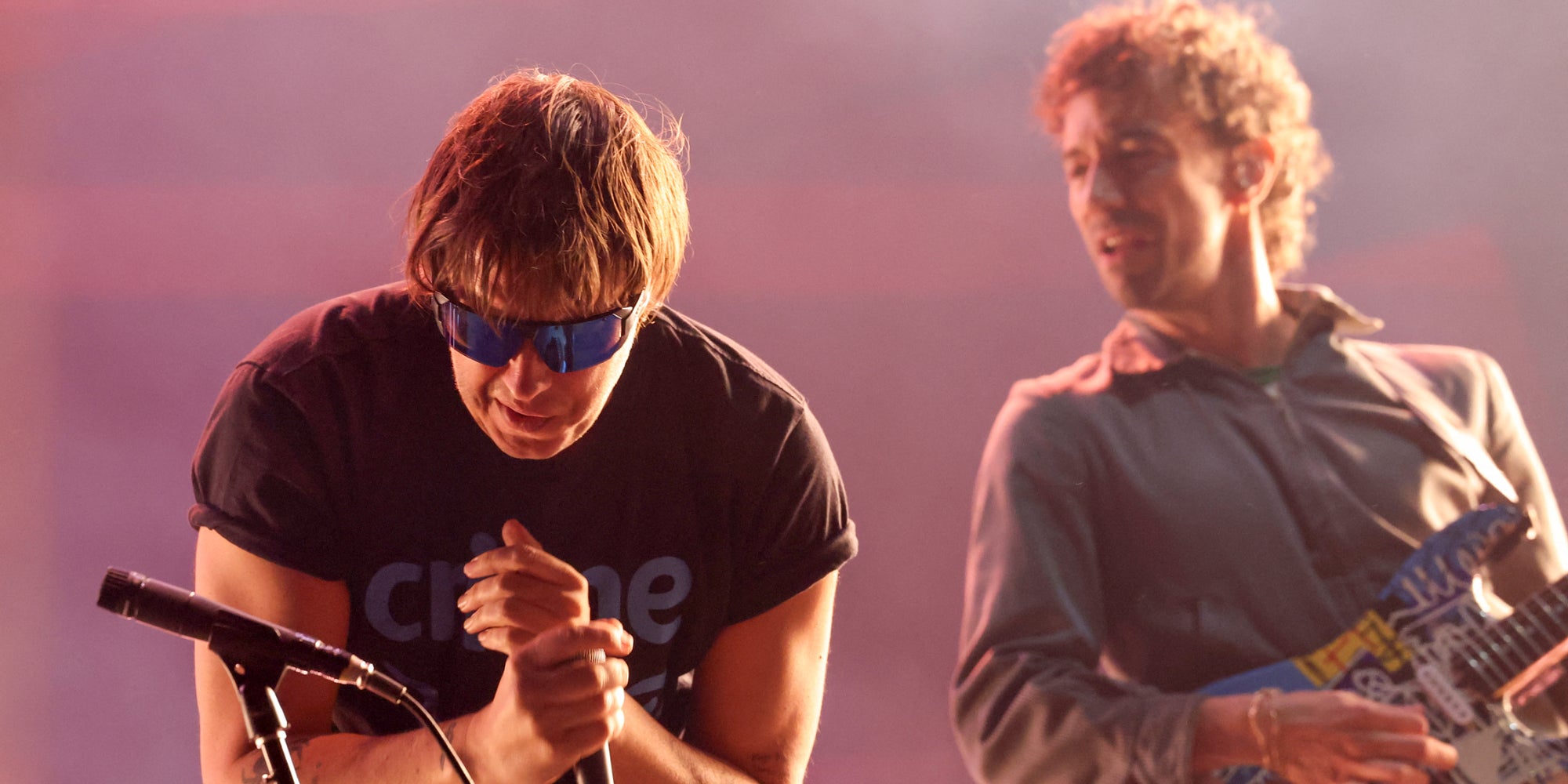 Le chanteur des Strokes Julian Casablancas à Coachella, le 11 avril 2026 à Indio (Californie).