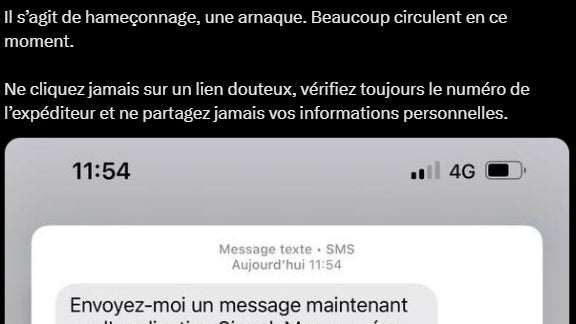 Le compte officiel de l'Elysée met en garde les Français.