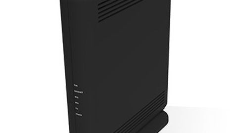 Le boîtier fibre ou ADSL de la SFR Box 8 vu de face