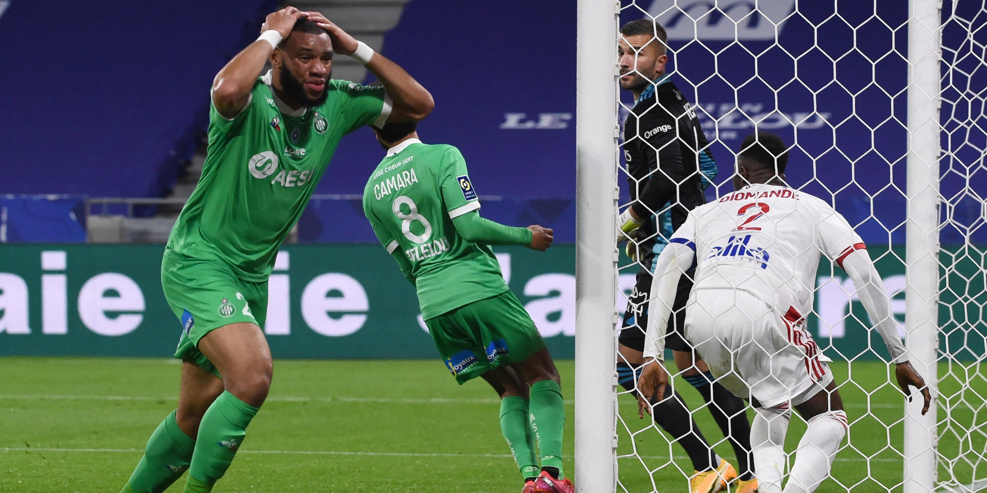 Lyon - Saint-Étienne, le 8 novembre 2020 au Groupama Stadium, Décine-Charpieu