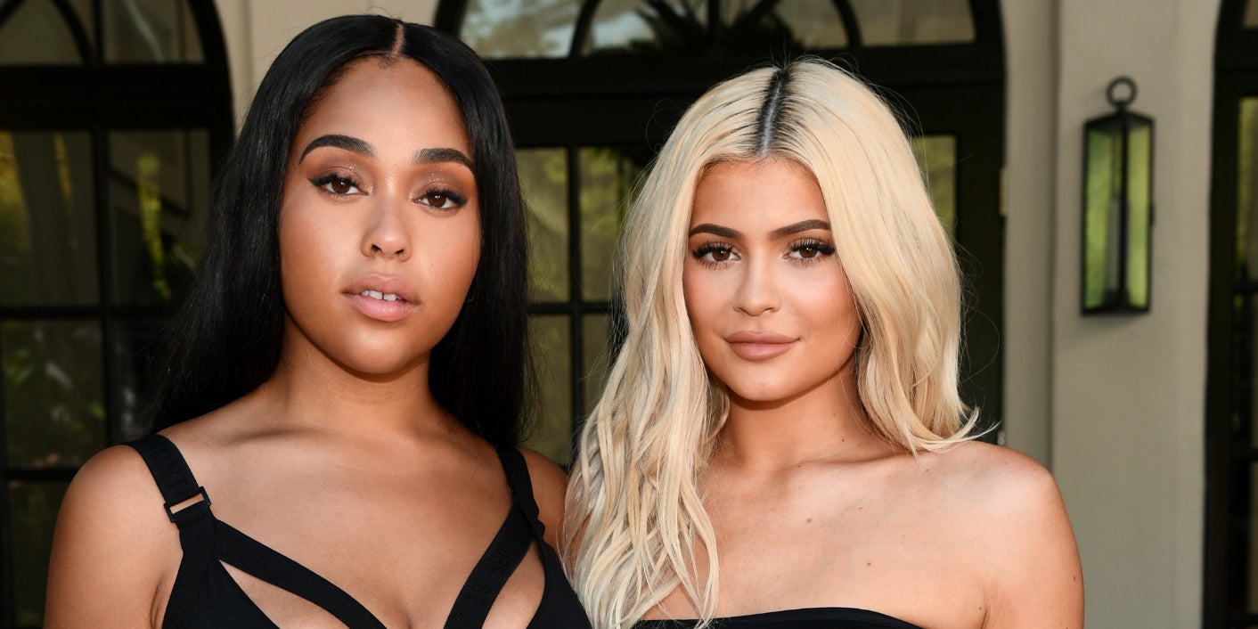 Jordyn Woods et Kylie Jenner lors du lancement de la marque SECNDNTURE. 