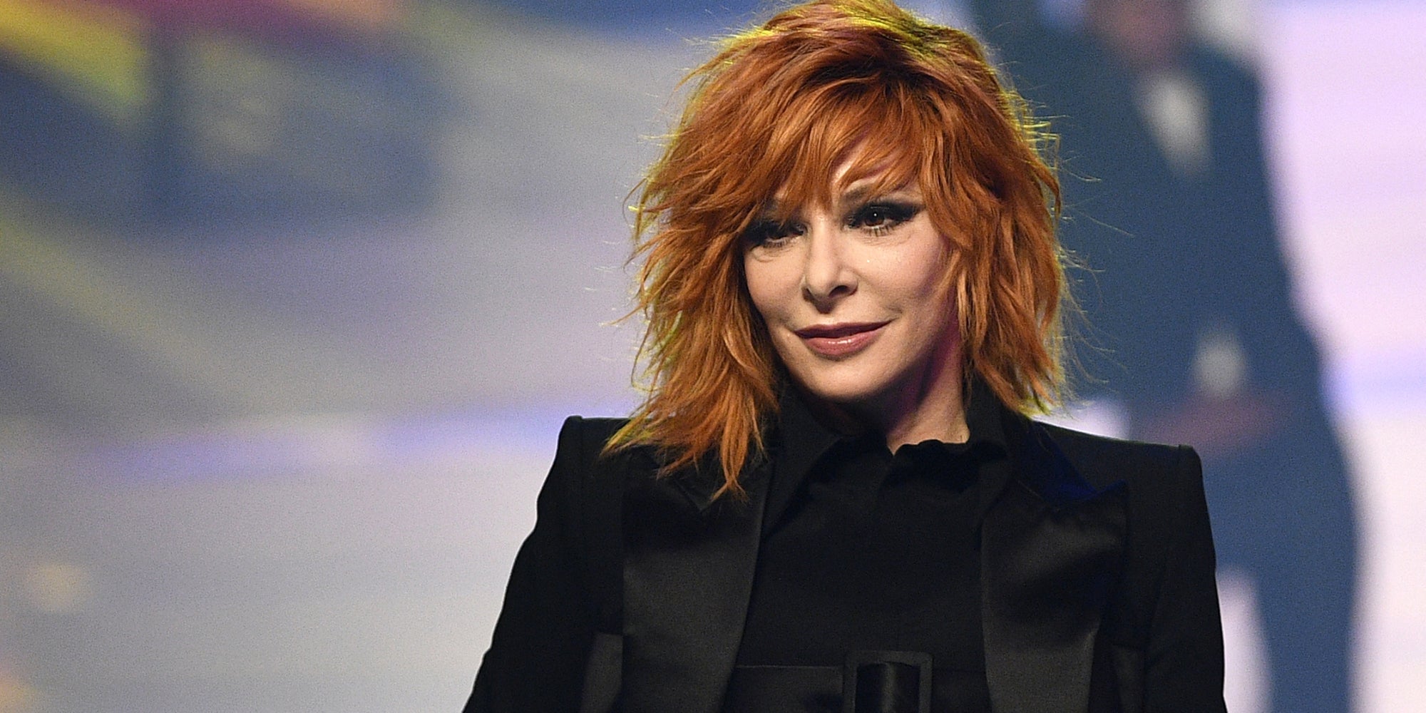 Mylène Farmer au défilé Jean-Paul Gaultier à Paris, le 22 janvier 2020.