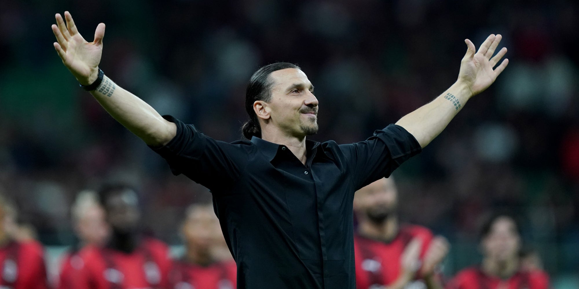 Zlatan Ibrahimović lors de ses adieux à San Siro (Milan), le 4 juin 2023.