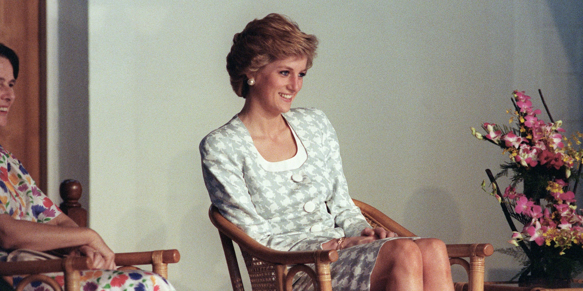La princesse de Galles en visite dans une école internationale britannique de Jakarta, le 6 novembre 1989.