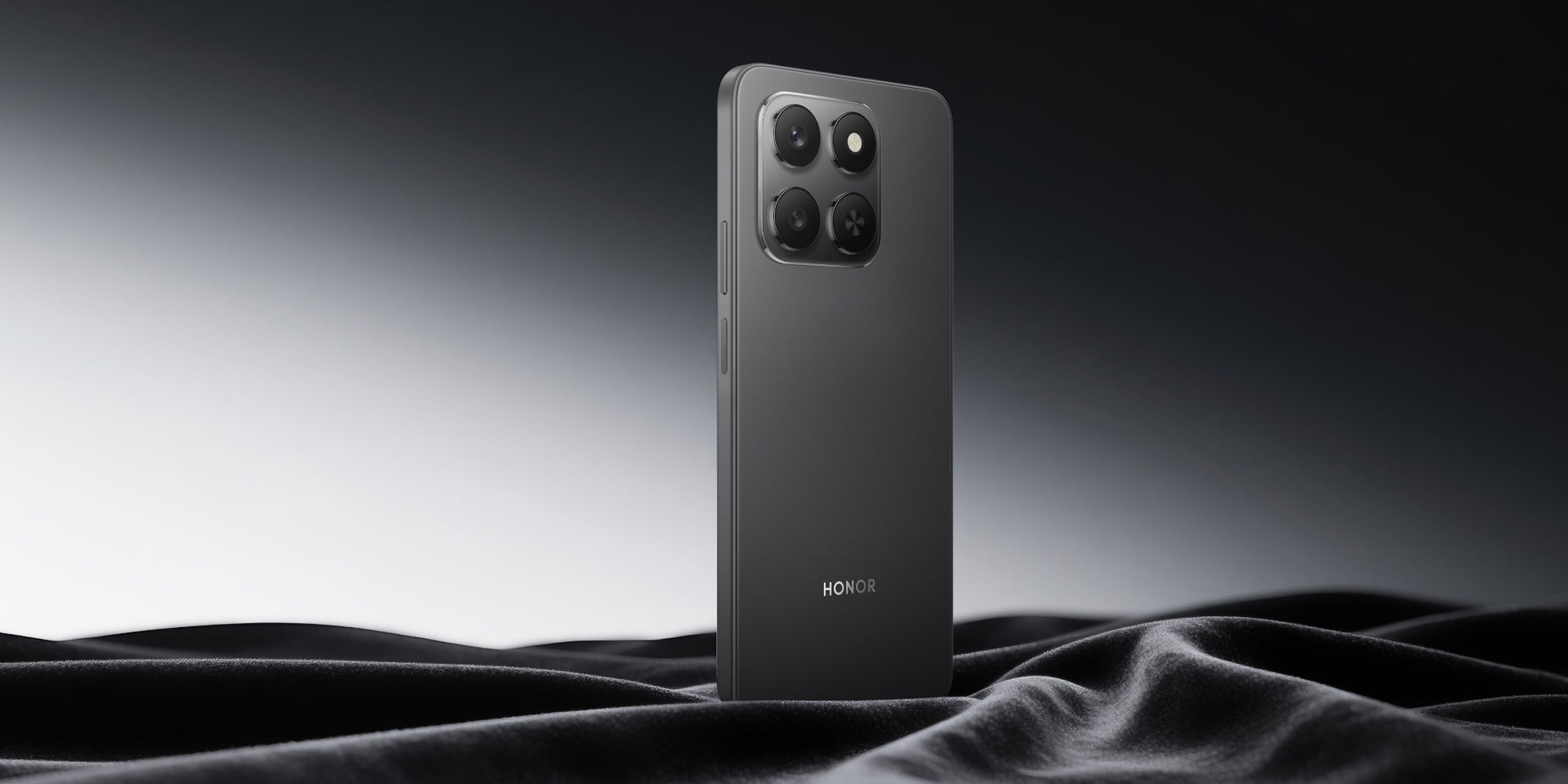 Le HONOR 400 Smart 5G, ici dans son beau coloris noir.