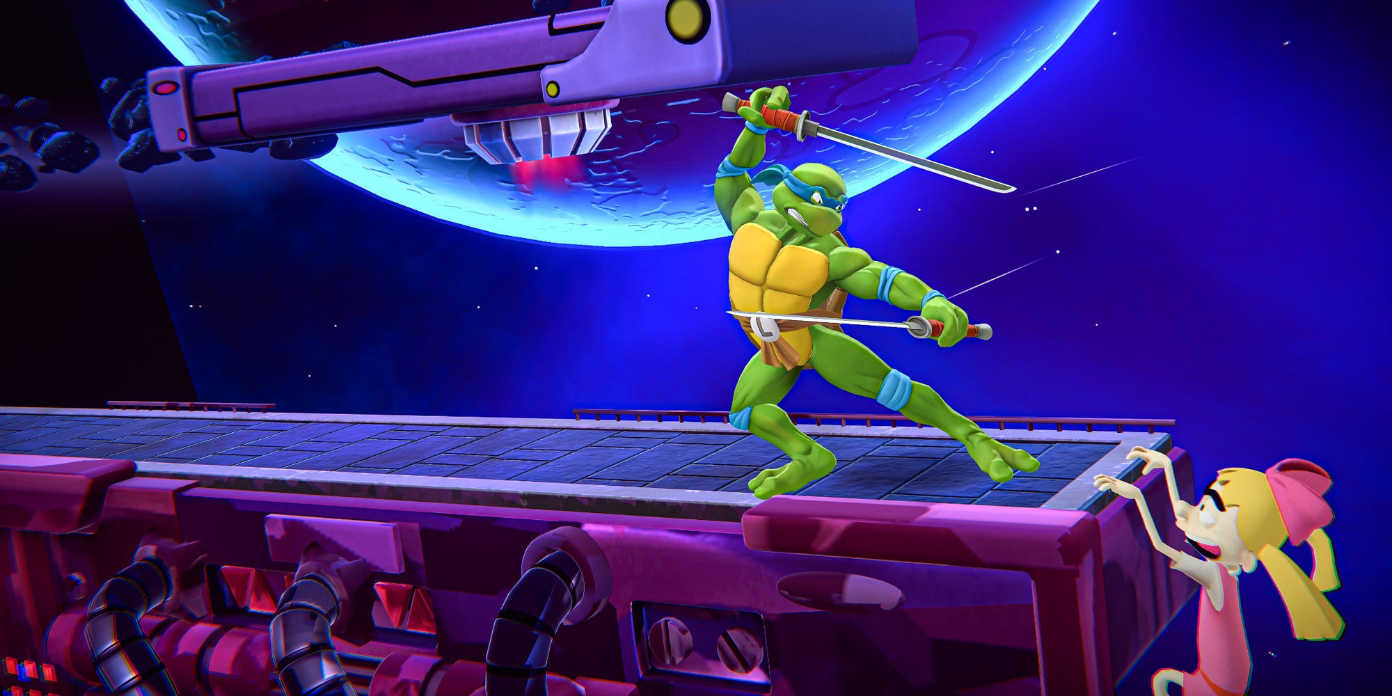Incarnez Michelangelo des Tortues Ninja ou encore Sandy de Bob l'éponge dans le jeu "Nickelodeon All-Star Brawl" et préparez-vous à combattre sur SFR Gaming.