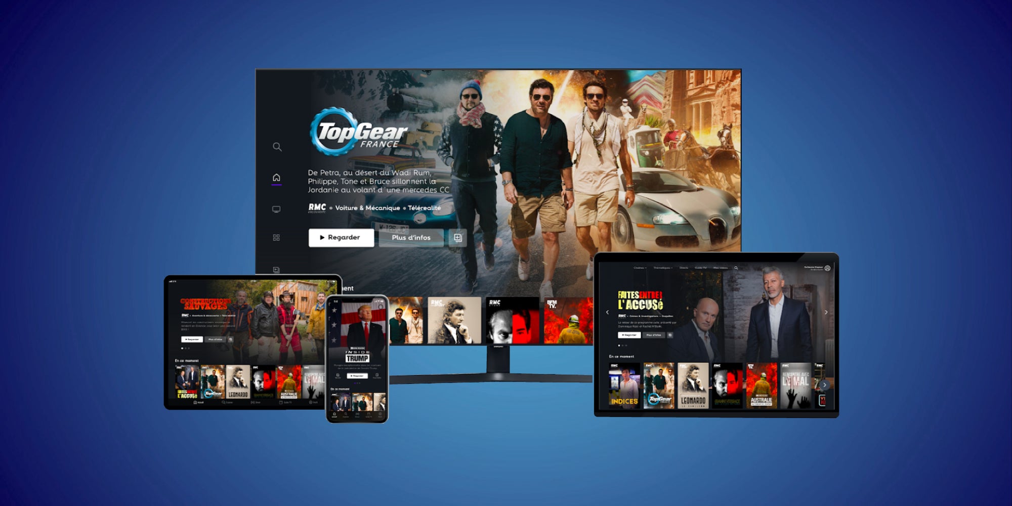 L'application RMC BFM Play permet d'accéder facilement, rapidement et gratuitement à des milliers de programmes