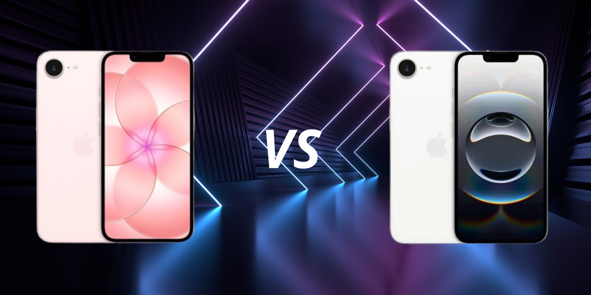 Quelles sont les différences entre les deux iPhone abordables d'Apple, le17e à gauche et le 16e à droite ?