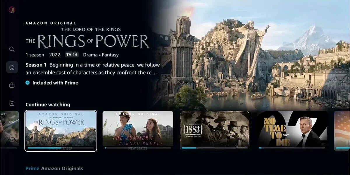 Un avant-goût de la future interface de Prime Video.