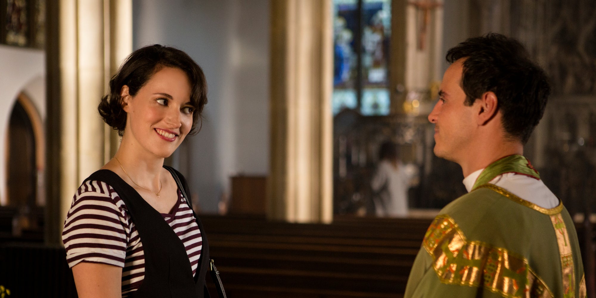 Phoebe Waller-Bridge et Andrew Scott dans la série Fleabag. 