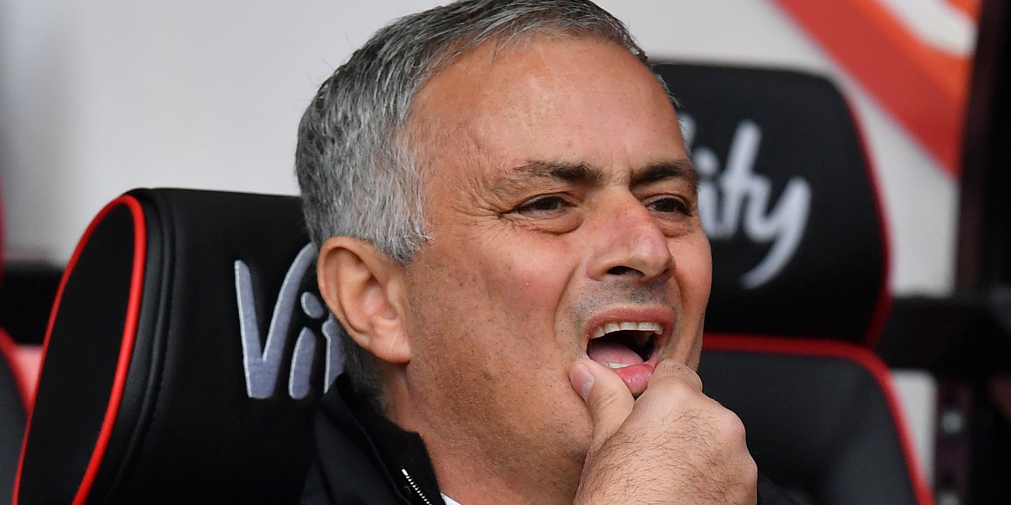 José Mourinho, alors entraîneur de Manchester United, lors d'un déplacement à Bournemouth, le 3 novembre 2018