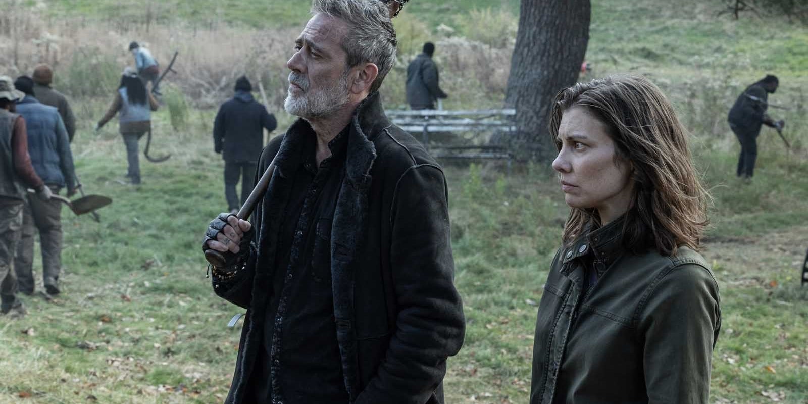 Jeffrey Dean Morgan et Lauren Cohan dans "The Walking Dead : Dead City".
