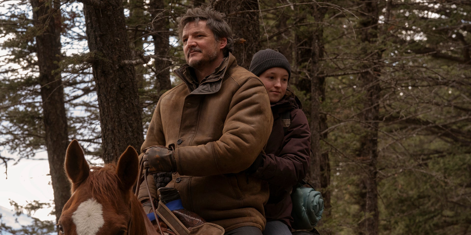 Pedro Pascal et Bella Ramsey dans l'épisode 6 de la saison 1 de "The Last of Us" sur Prime Video