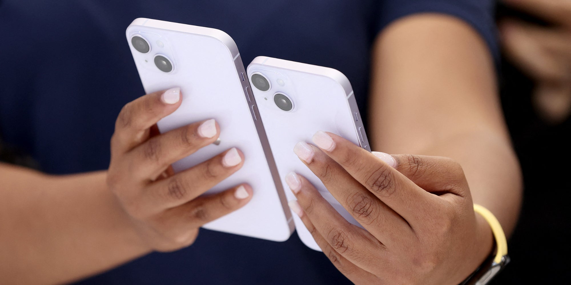 La présentation de l'iPhone 14 et de l'iPhone 14 Plus le 7 septembre 2022 à Cupertino (Californie)