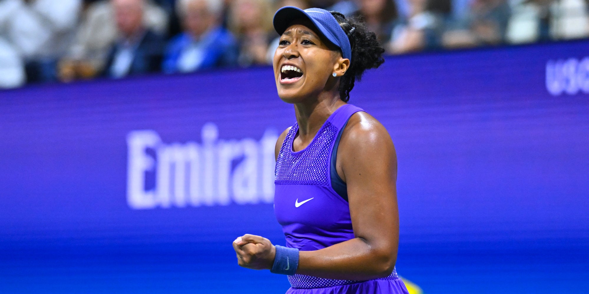 La joueuse japonaise Naomi Osaka lors de son match de quart de finale à l'US Open 2025 au Billie Jean National Tennis Center à New York, NY, États-Unis, le 3 septembre 2025.