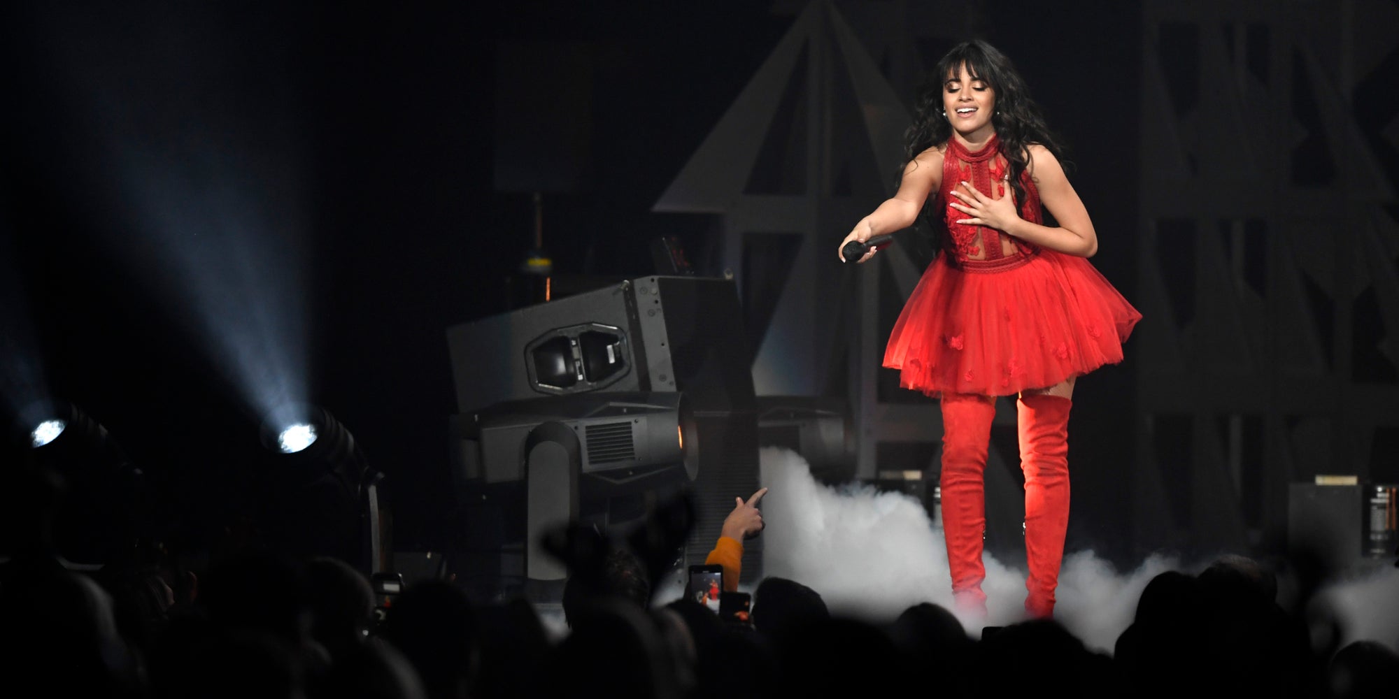 Camila Cabello sur la scène du KDWB's Jingle Ball 2019 à Saint-Paul en décembre dernier.