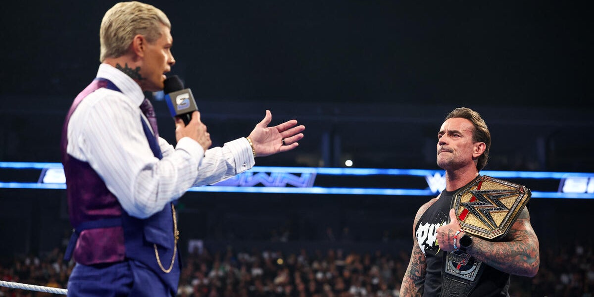Cody Rhodes face à CM Punk à Smackdown, le 24 juillet 2026, avant de s'affronter ce week-end au SummerSlam.