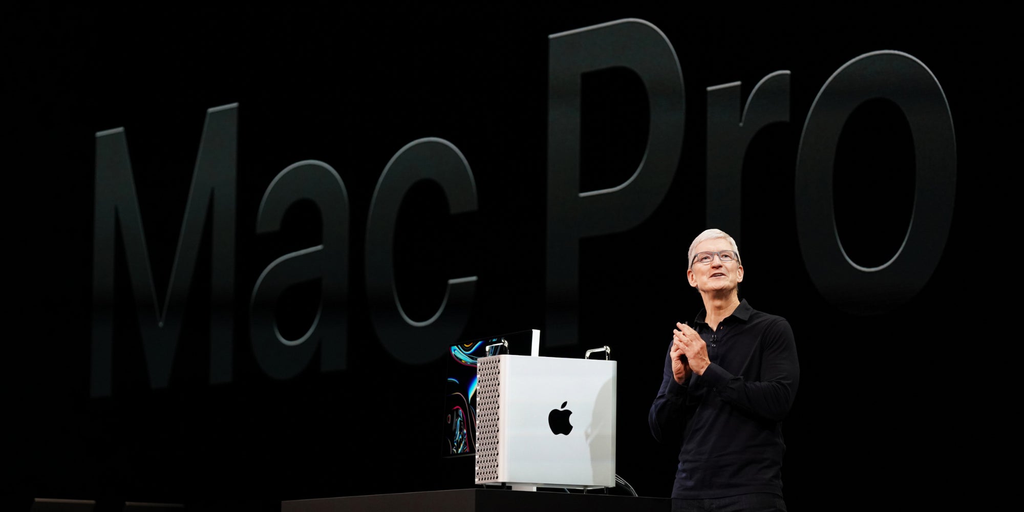 Tim Cook dévoile le tout nouveau Mac Pro à la WWDC 2019.