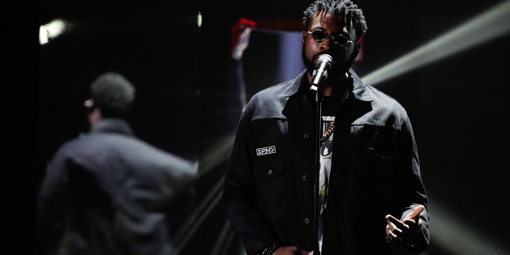 Le rappeur Damso lors des 34èmes Victoires de la Musique à la Seine Musicale à Boulogne-Billancourt, le 8 février 2019. 