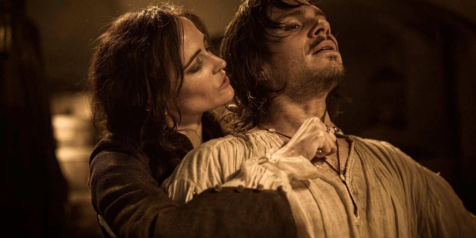 Milady de Winter (Eva Green) et d'Artagnan (François Civil) dans "Les Trois Mousquetaires : Milady". 