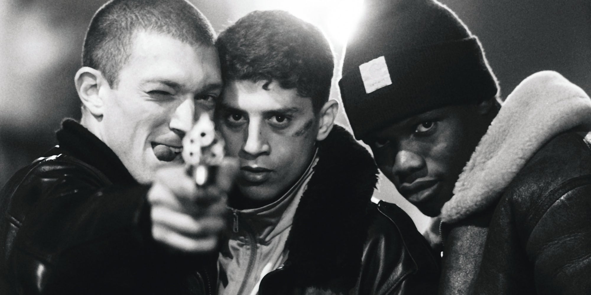 Vincent Cassel, Saïd Taghmaoui et Hubert Koundé dans ''La Haine''.
