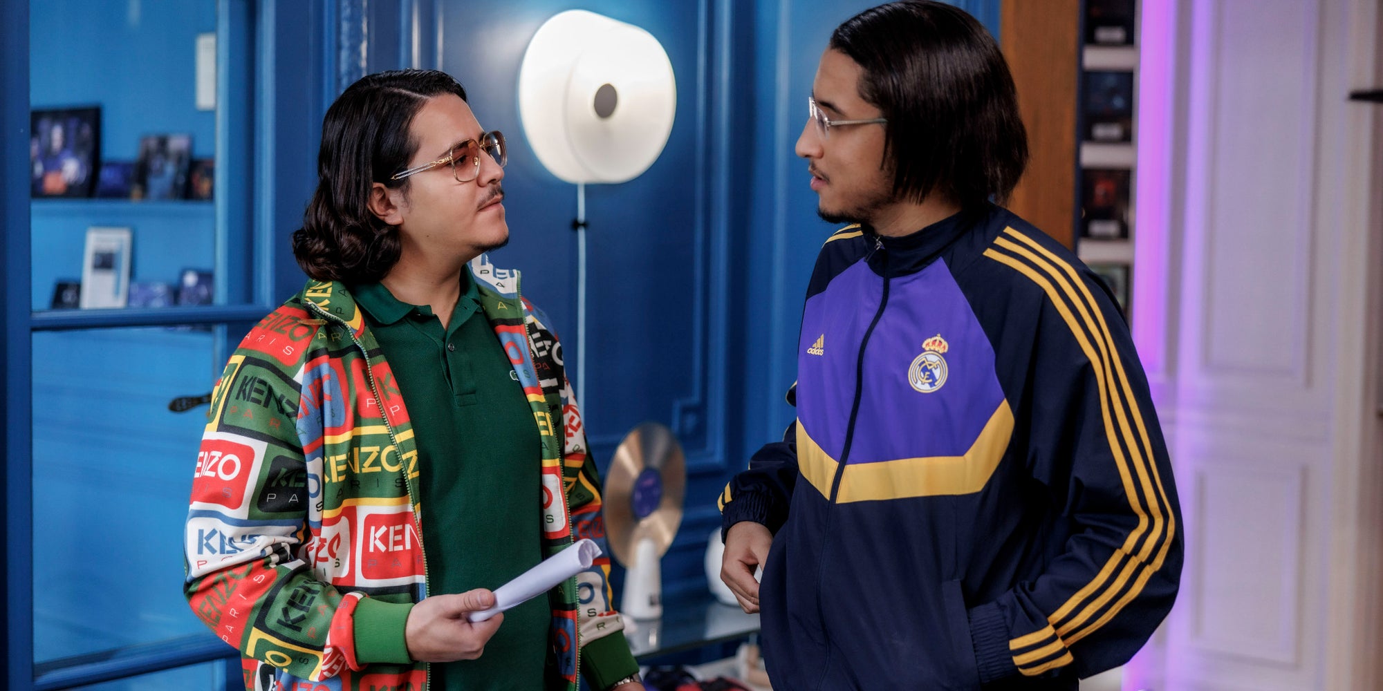 Brahim Bouhlel et Bilal Darai dans la saison 3 de ''Validé''.
