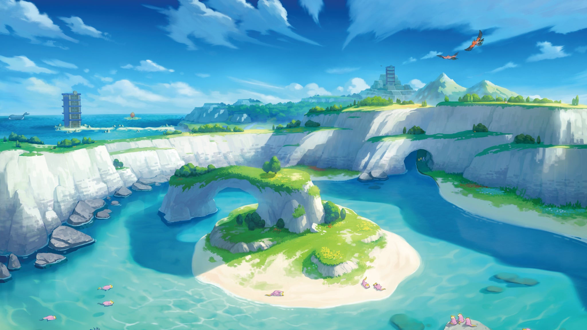 L'île solitaire de l'armure, première partie du DLC de Pokémon Épée et Bouclier.
