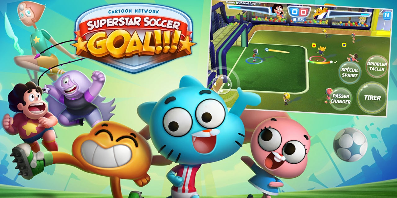 CN Superstar Soccer : Goal !!!, un jeu mobile complètement fou pour jouer au foot avec les meilleurs personnages de l’univers Cartoon Network.