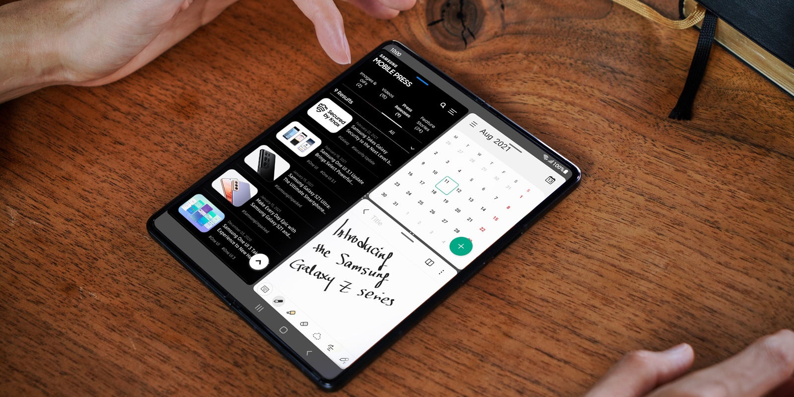 Le Galaxy Z Fold3 (en photo) ne pourrait-il bientôt plus être le seul smartphone de Samsung à offrir un grand écran lorsqu'il est déployé ?