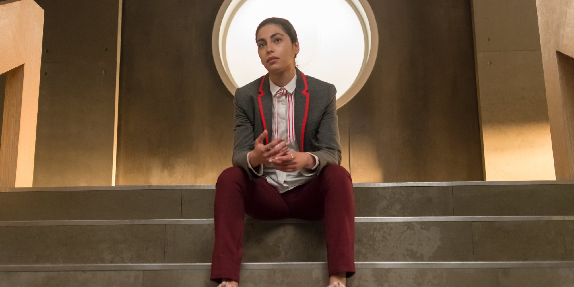 L'actrice Mina El Hammani dans la série Élite sur Netflix.