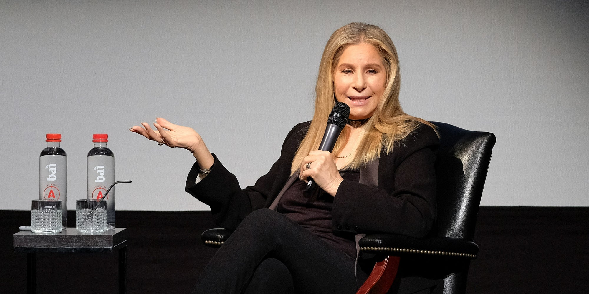 Barbra Streisand lors du Tribeca Talks, le 29 avril 2017 au Tribeca Film Festival (New York).