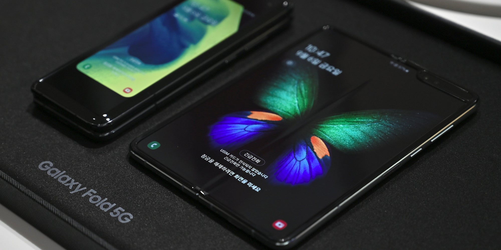 Le Samsung Galaxy Fold présenté à Séoul, le 6 septembre 2019. 