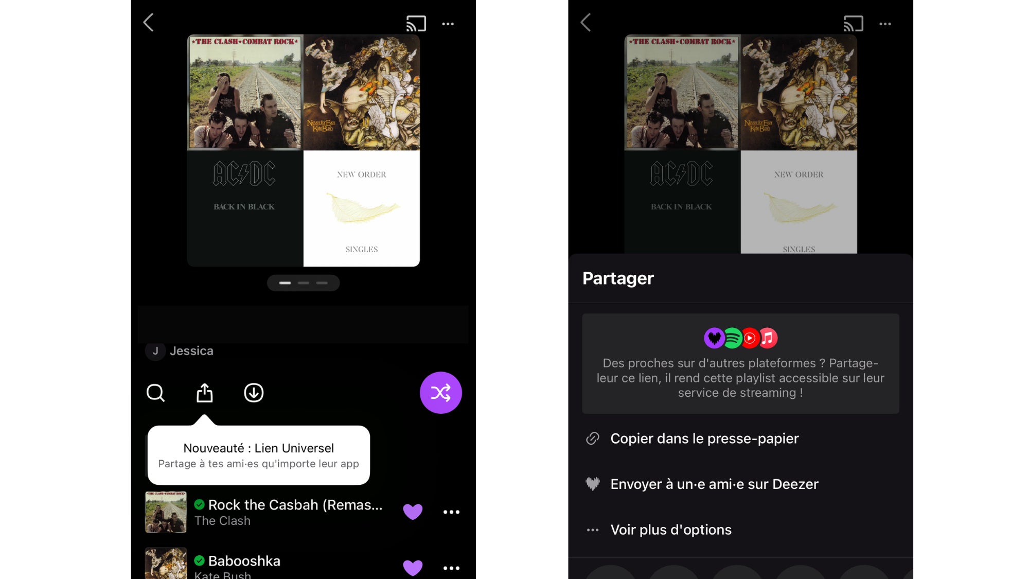 Découvrez en images comment générer un lien de partage universel de playlist sur Deezer !