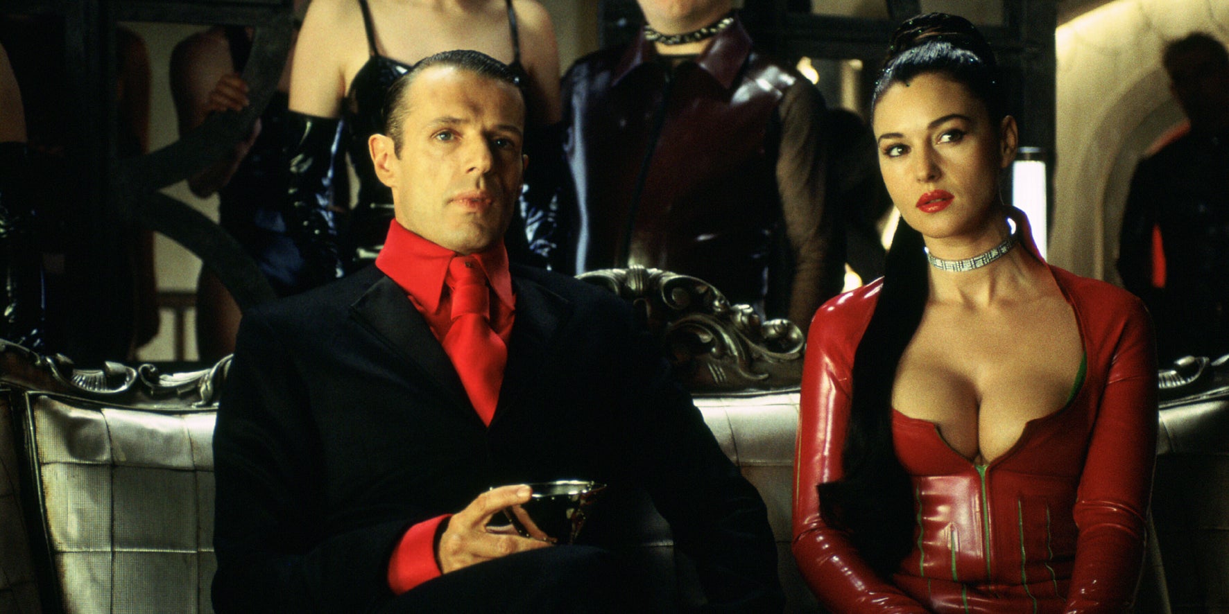 Lambert Wilson et Monica Bellucci dans Matrix Revolution.