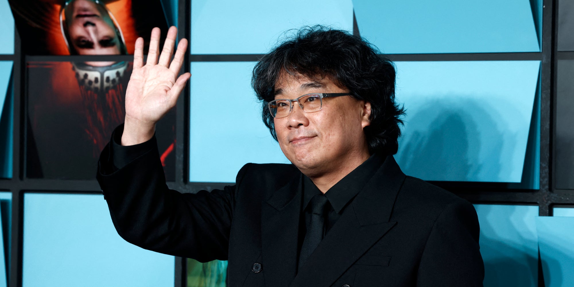 Le réalisateur sud-coréen Bong Joon-Ho, le 13 février 2025 à Leicester Square (Londres) pour l'avant-première du film "Mickey 17".