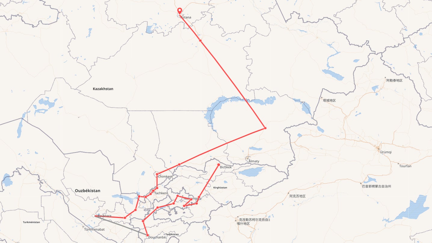 Pékin Express, la route des "stan". Départ : Bichkek, arrivée : Astana.