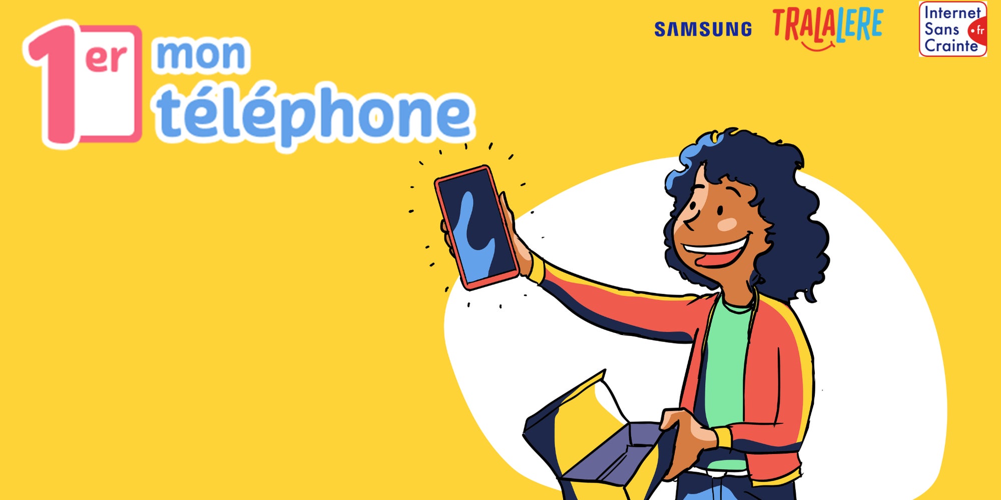 La plateforme Mon 1er téléphone est destinée à l'accompagnement des enfants dans l'utilisation de leur premier smartphone.