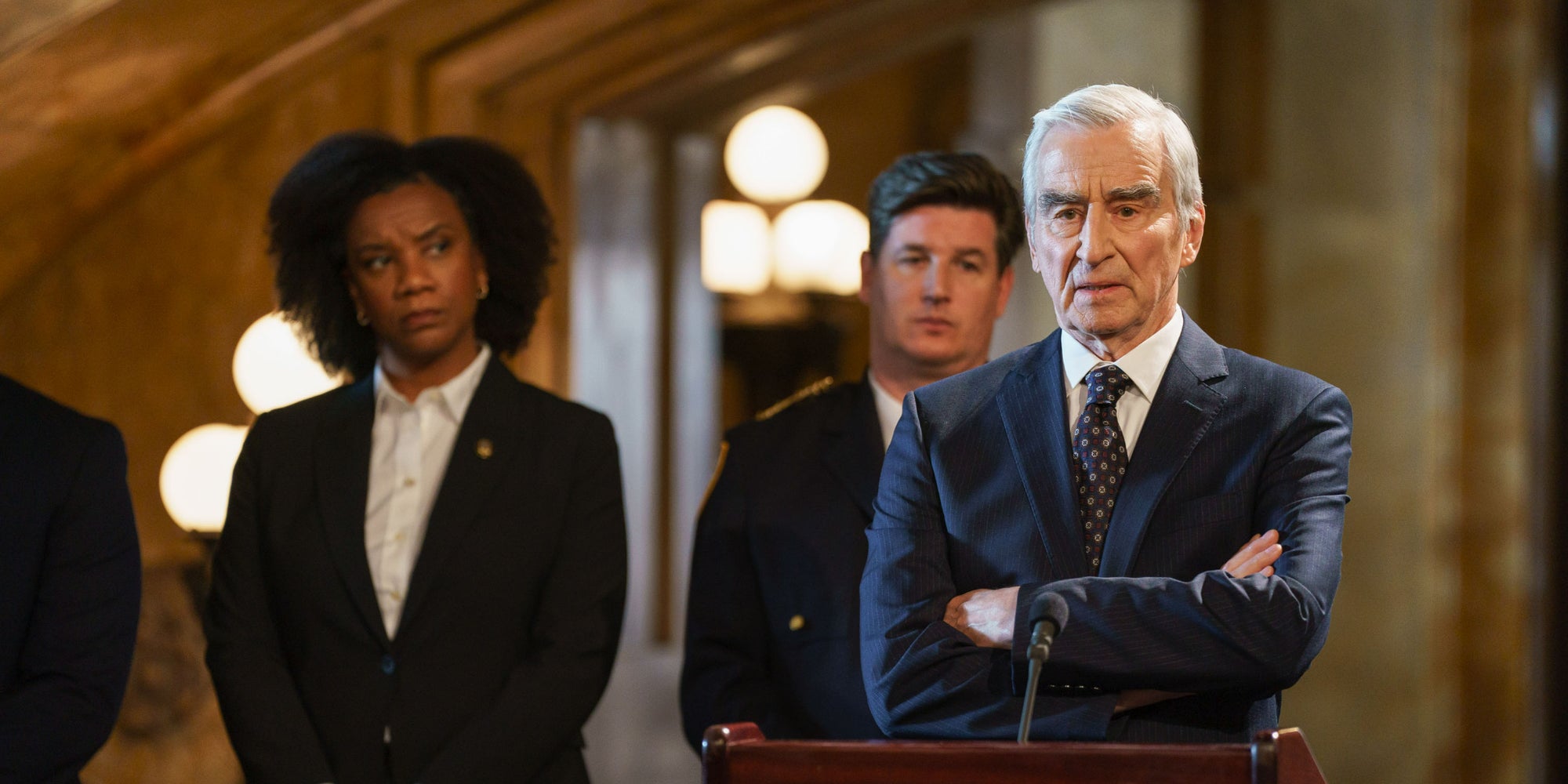 Sam Waterson incarnant le procureur McCoy dans la 22e saison de ''New York, police judiciaire''.