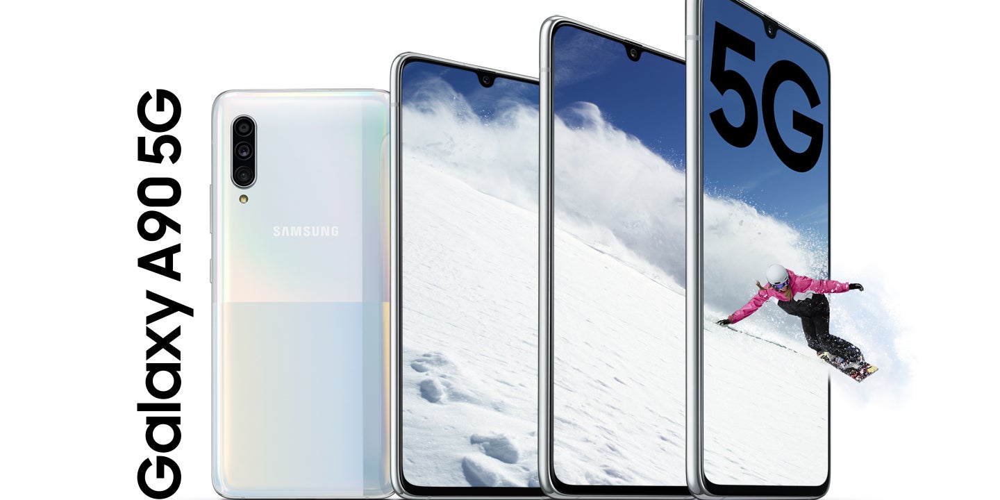 Le Galaxy A90 5G, petit dernier de l'écurie Samsung, sous toutes ses coutures.