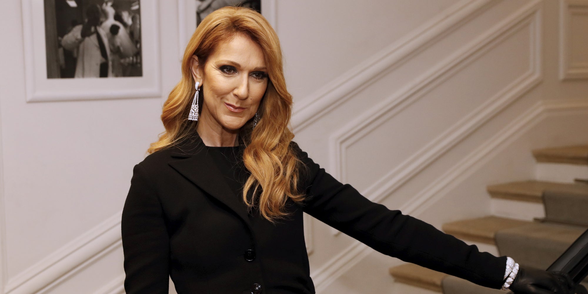 Céline Dion pose pour Christian Dior à Paris en 2016.