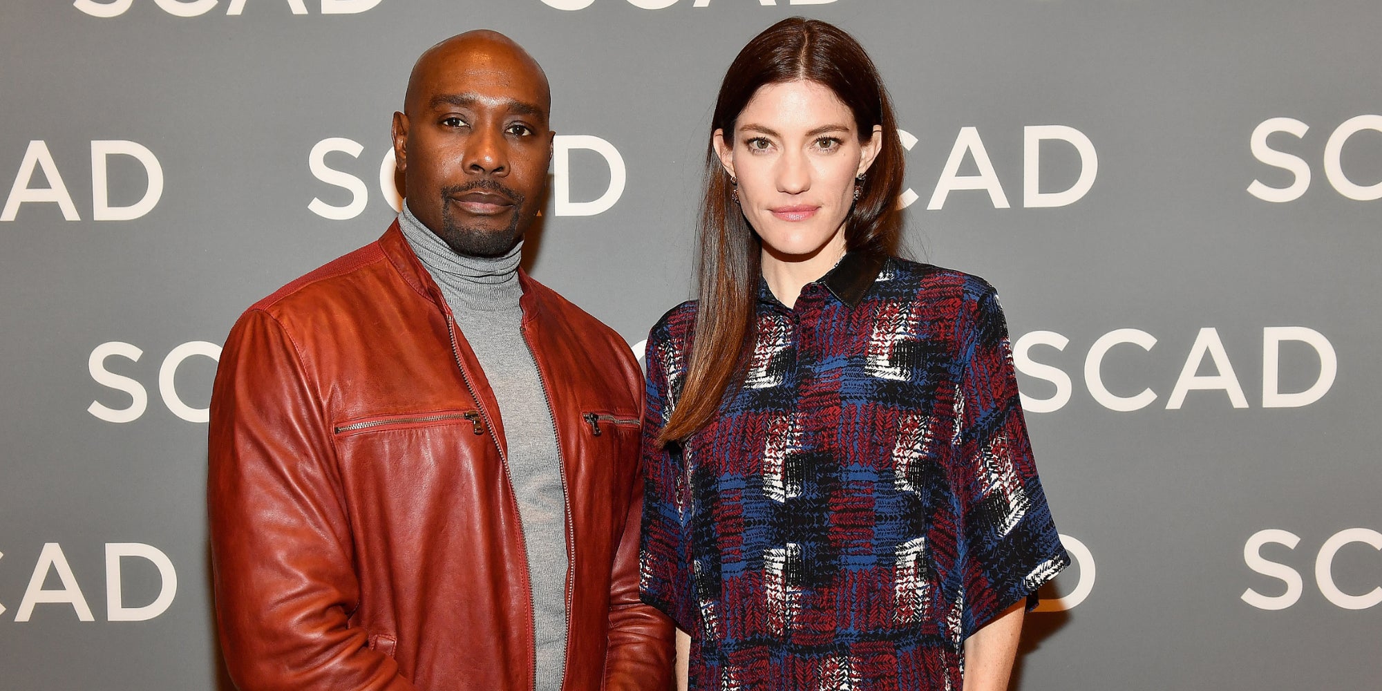 Morris Chestnut et Jennifer Carpenter, lors de la promotion de The Enemy Within à Atlanta, en février 2019.