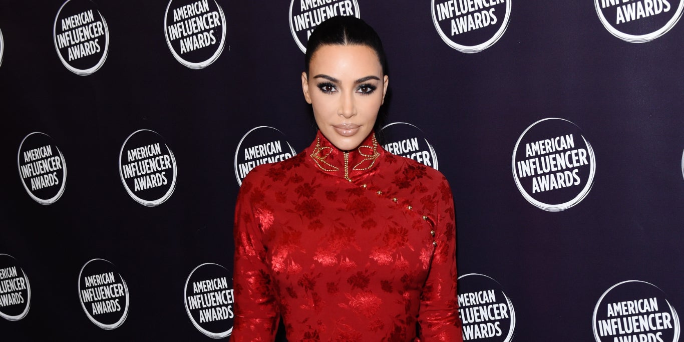 Kim Kardashian à la seconde édition des American Influencer Awards en novembre 2019.