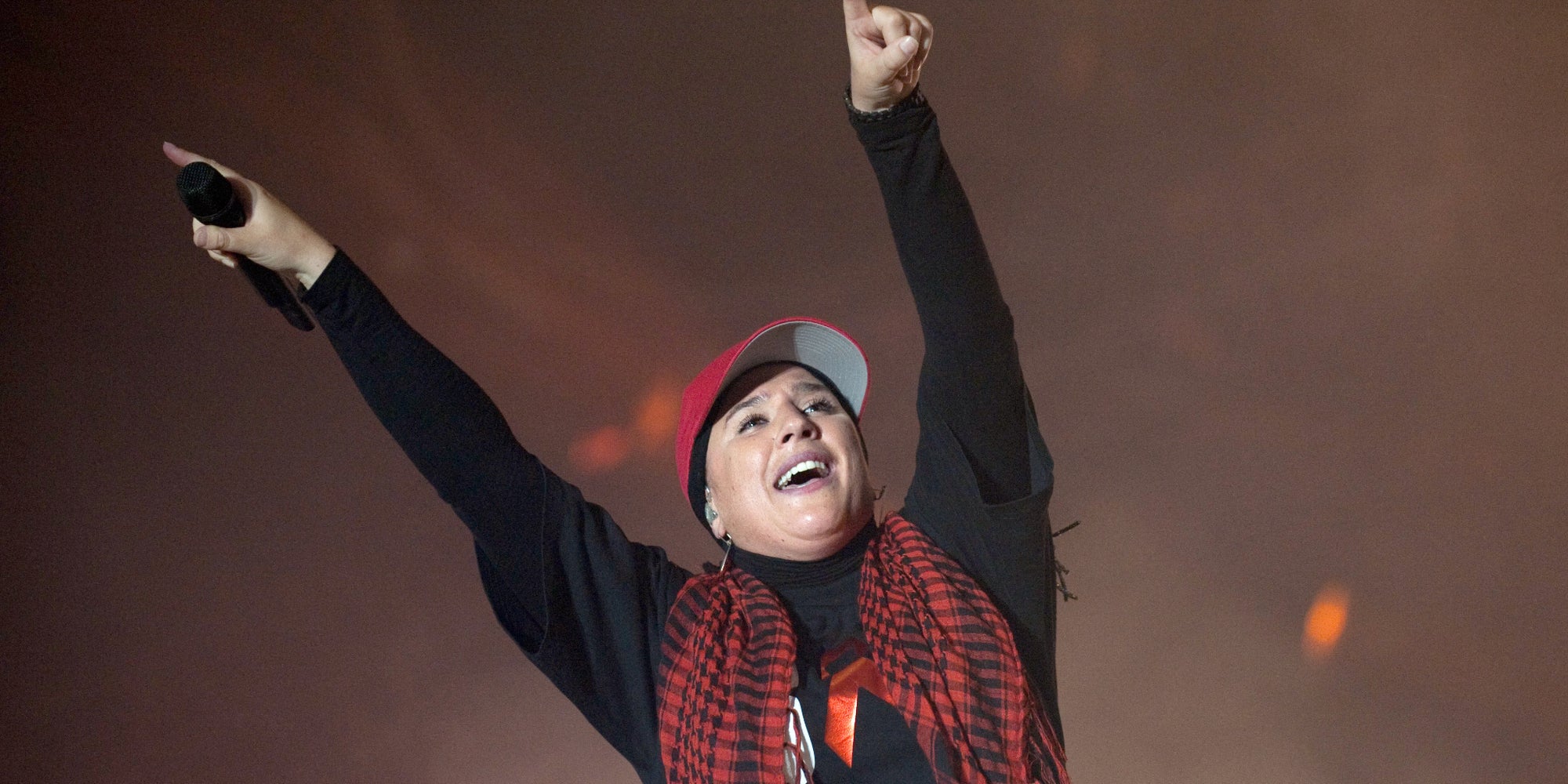 Melanie Georgiades aka Diam's lors du festival Solidays à Paris, en 2010.