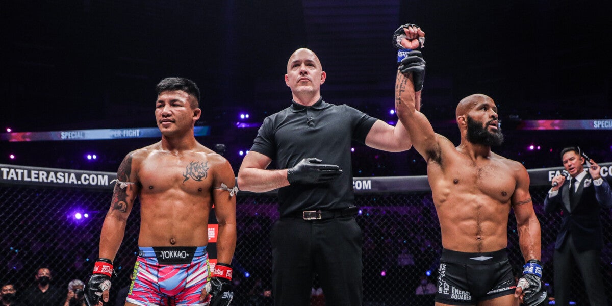 Le combat des légendes entre Rodtang et Demetrious Johnson lors du ONE X, le 28 mars 2022 à Singapour.