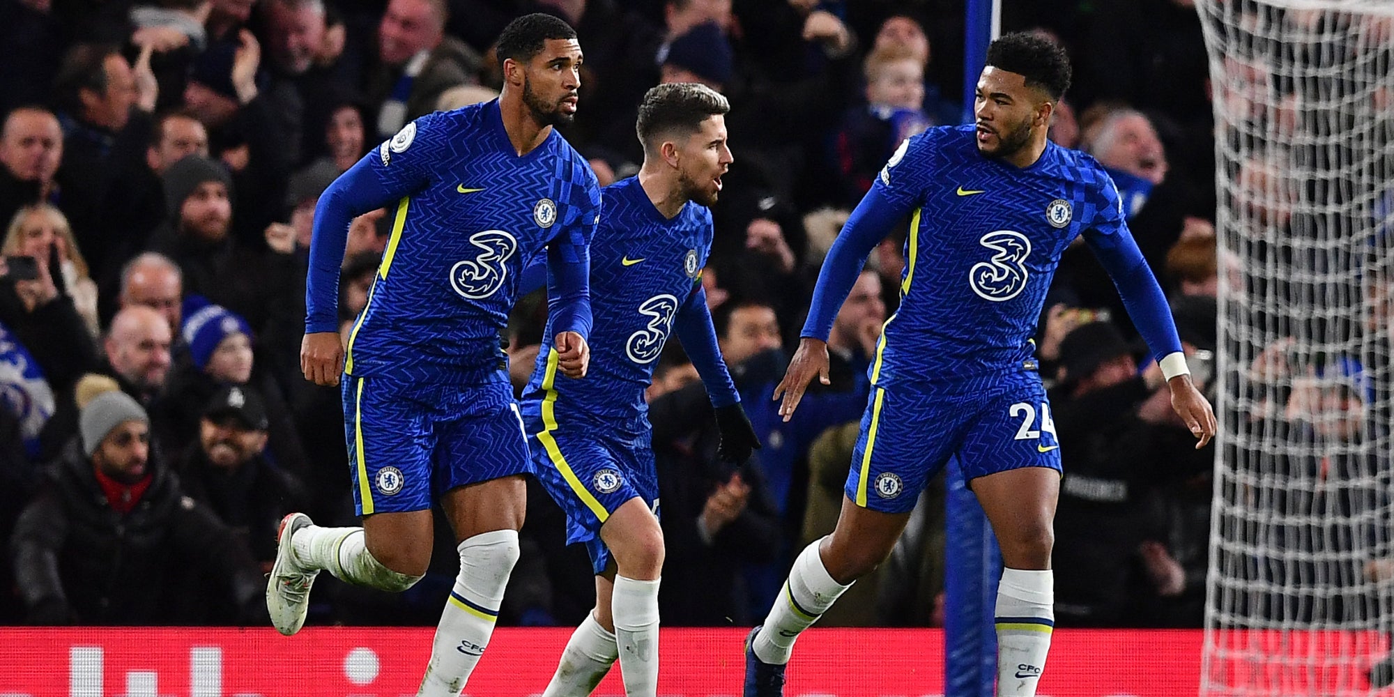 Les joueurs de Chelsea lors du match de Premier League contre Manchester United, le 28 novembre 2021 à Stamford Bridge, Londres
