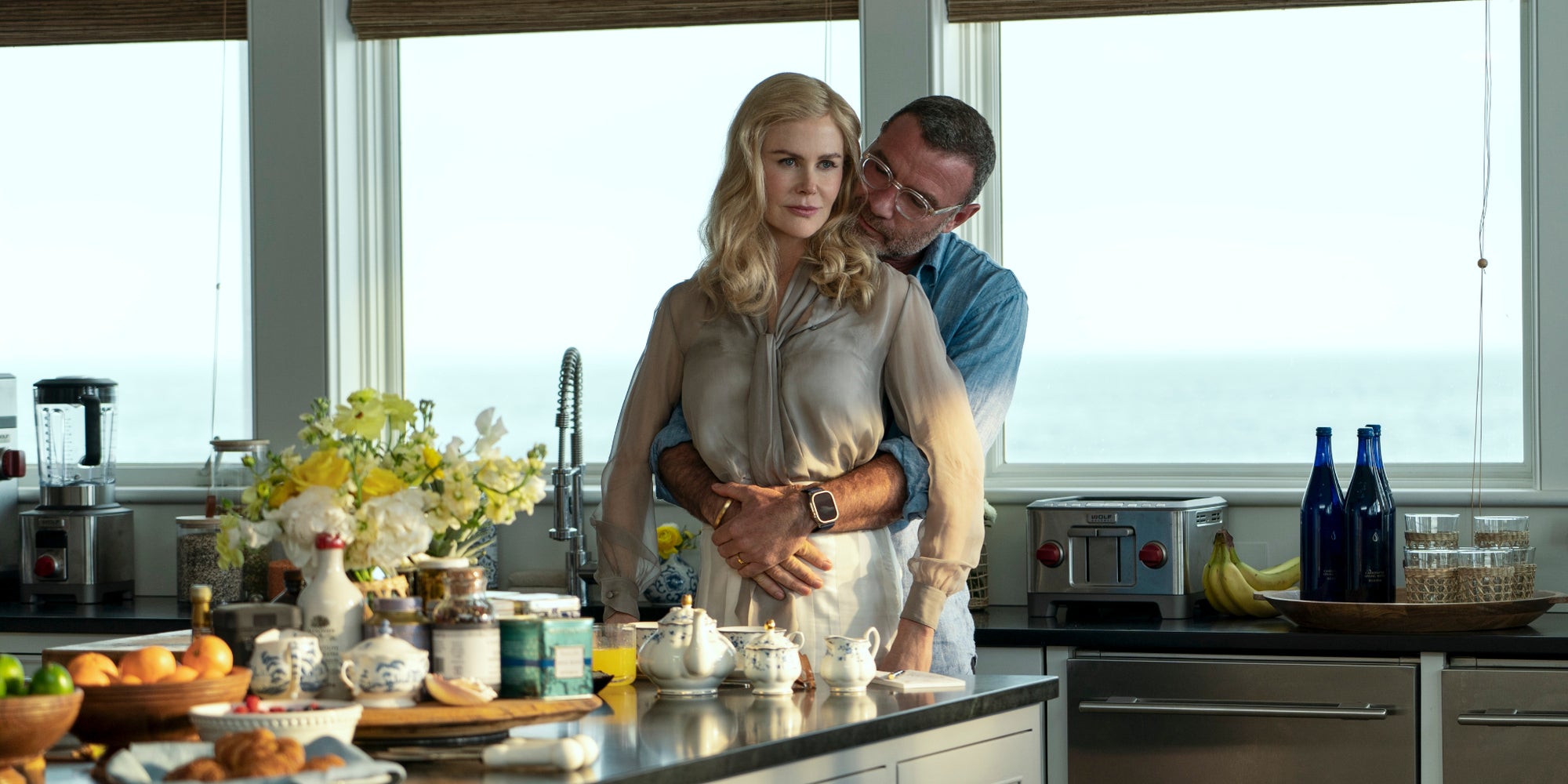 Greer Winbury (Nicole Kidman) et Tag Winbury (Liev Schreiber) dans la série "Un couple parfait". 