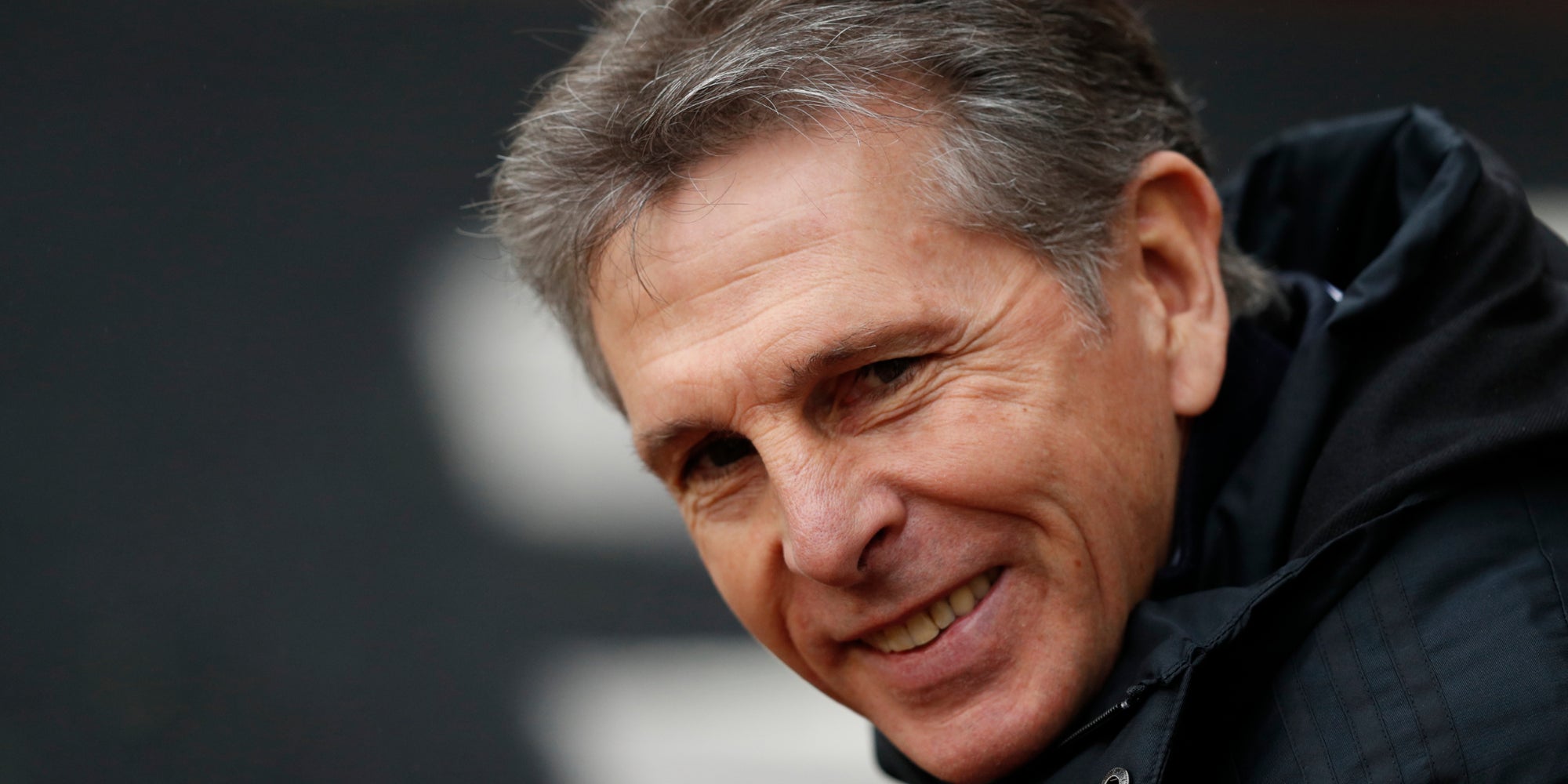 Claude Puel lors de Wolverhampton - Leicester, le 19 janvier 2019.