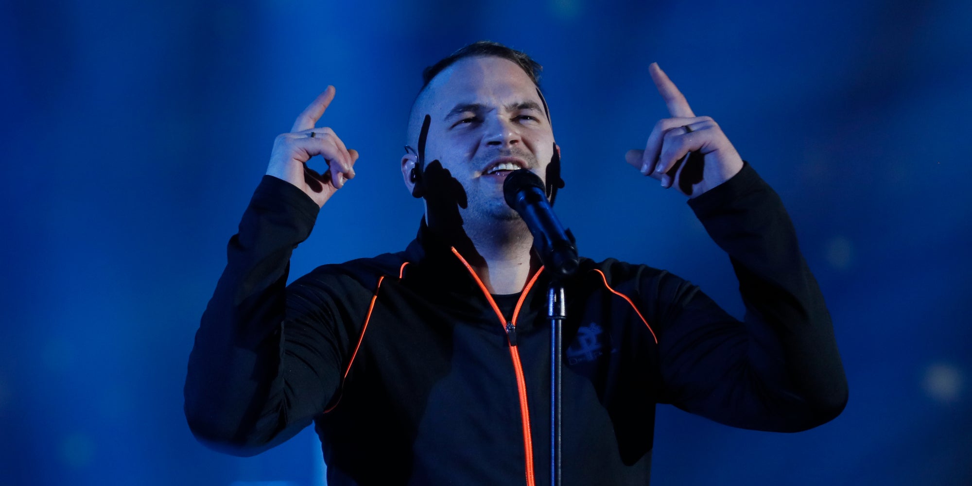 JuL lors des 32e Victoires de la Musique, le 10 février 2017 au Zénith de Paris