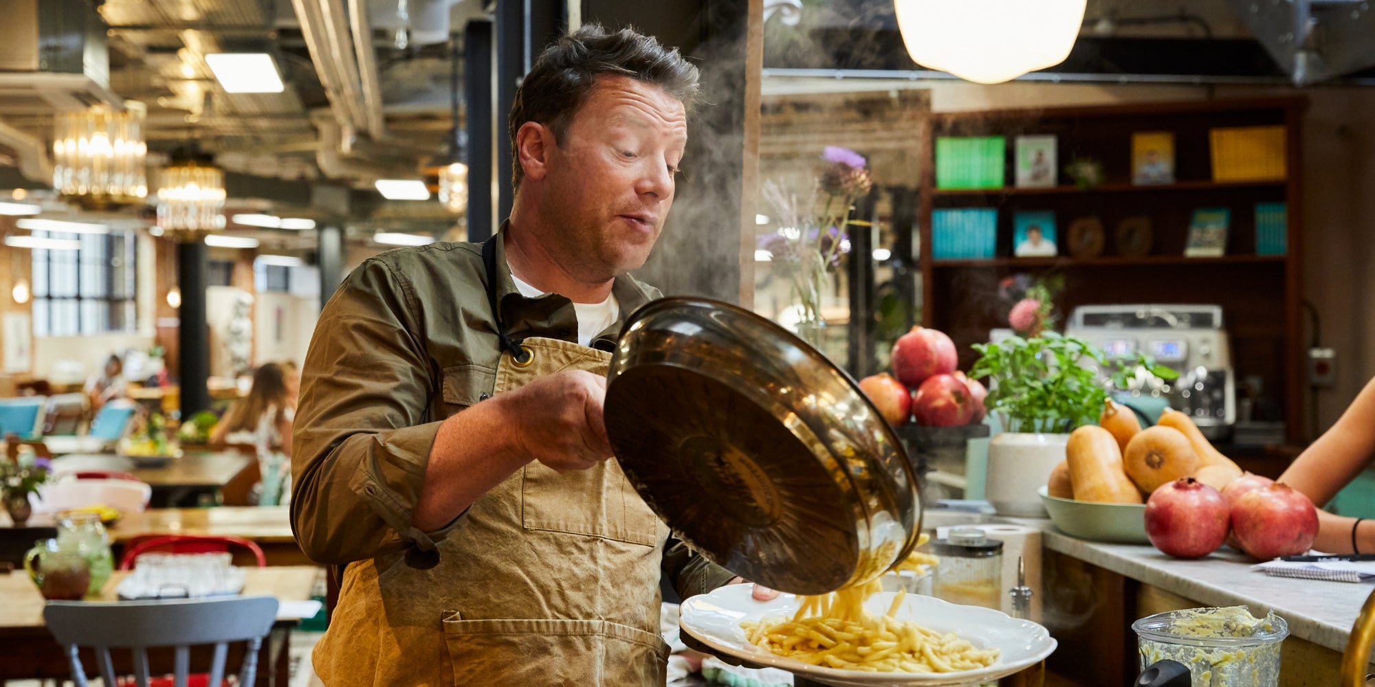 Jamie Oliver nous a fait saliver pendant sa démonstration de cuisine !
